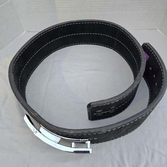 XL Titan Toro Suede Lever Powerlifting Weight Belt 4" High 3/8" Depth EUC - Picture 10 of 15
